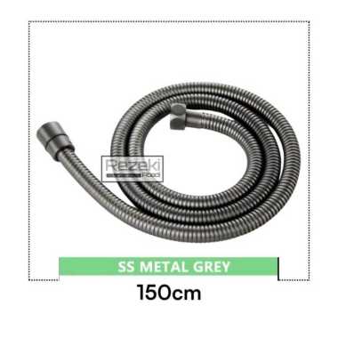 Selang Shower / 1.5mtr / Fleksibel Shower Mandi / Selang Shower Cebok Grey 150 Warna