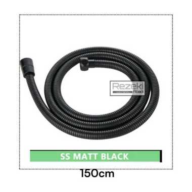 Selang Shower / 1.5mtr / Fleksibel Shower Mandi / Selang Shower Cebok Hitam 150 Warna