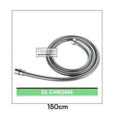 Selang Shower / 1.5mtr / Fleksibel Shower Mandi / Selang Shower Cebok Chrom 150 Warna