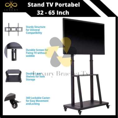 Bracket Standing Roda Tv LED 32-70 inch stand tv 32"-70" best quality