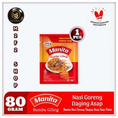 Manita Bumbu Masak Giling Instan Rempah Asli Nasi Goreng Semua Rasa Sachet - 80 gr (Kemasan Satuan) 
