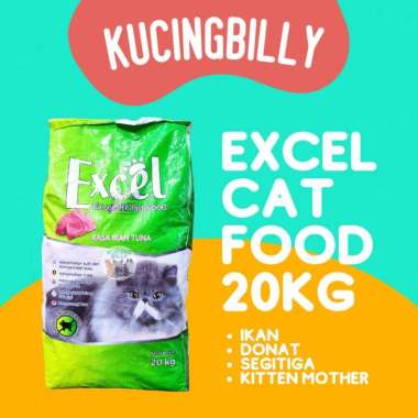 Excel 20kg Makanan kucing 20kg Donat