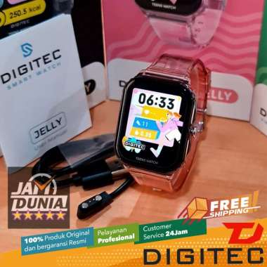 DIGITEC ORIGINAL SMARTWATCH WANITA JELLY PINK JELLY JAM TANGAN DIGITAL WANITA JAM DIGITAL WANITA JAM