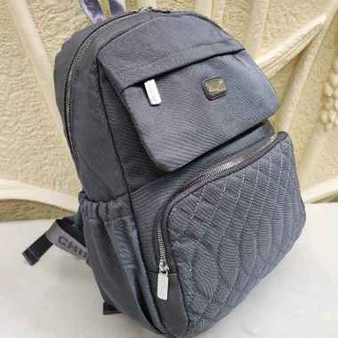 Tas Ransel Laptop Chibao 0701-22 Bahan Kanvas Chibao 0701-22 Ransel Abu