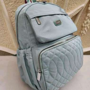 Tas Ransel Laptop Chibao 0701-22 Bahan Kanvas Chibao 0701-22 Ransel Hijau Mint