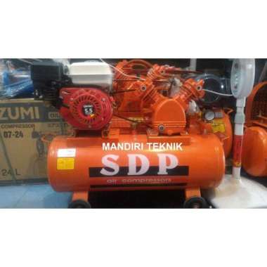 Kompresor angin SDP + Mesin bensin 5.5 HP