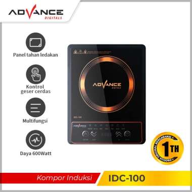 Advance Kompor Listrik Induksi IDC 100,Low Watt 1200 Watt, multifungsi ,Hemat energi, kompor 1 tungk