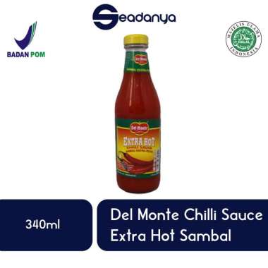 Delmonte Extra Hot Saus Sambal Ekstra Pedas Chilli Sauce Del Monte 340ml - Halal MUI & BPOM