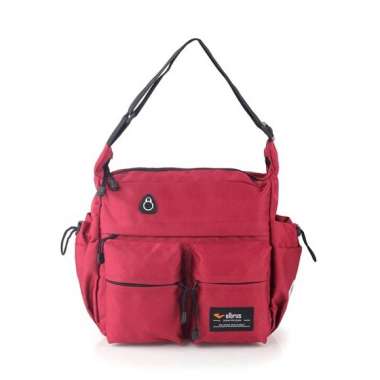 Tas Selempang Pria Bahan Dinir Tebal Besar Tas Slempang Slingbag Pria - Hitam TL648 Merah TL803