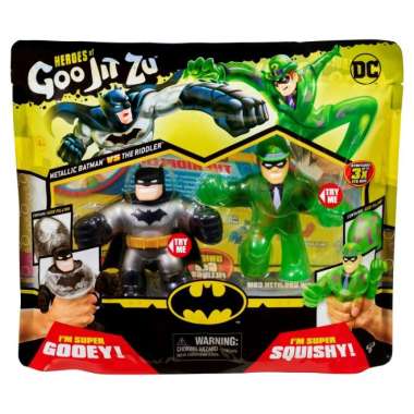 Mainan Goo Jit Zu DC Versus Pack Metallic Batman VS The Riddler
