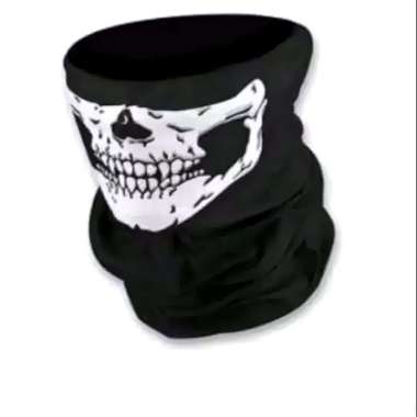 New Masker Kain Motif Skull Tengkorak - Masker Buff Kain