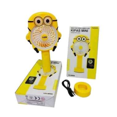 Kipas Genggam Karakter / Kipas Tangan Kuning