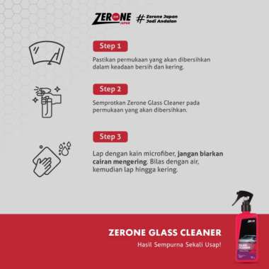 Zerone Glass Cleaner Pembersih Kaca Mobil Anti Jamur