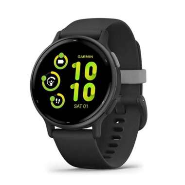 JAM TANGAN GARMIN SMARTWATCH PRIA SMARTWATCH WANITA VIVOACTIVE 5 BLACK VIVO ACTIVE JAM TANGAN DIGITA