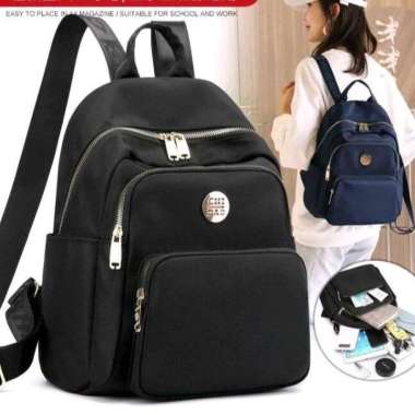 Tas Ransel Chibao 3086 Canvas Wanita Backpack CB 3086 Canvas Polos Unggu