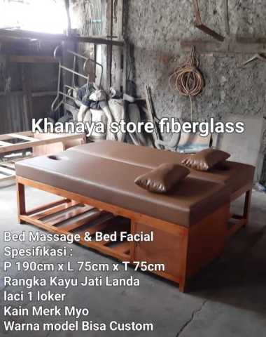 Bed massas ranjang massage Kasur tiduran terapis Bed kayu jati landa laci 1 model bisa castem murah!