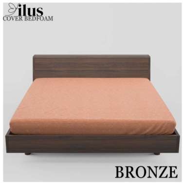 Sarung Kasur Busa Resleting dan sprei seprai Resleting LP 90x200cm Bronze