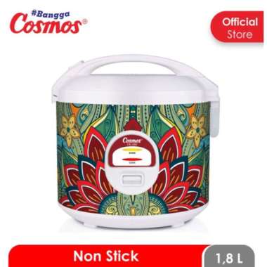 COSMOS CRJ-3301 Rice Cooker 3In1 Kapasitas 1.8L Memasak Menghangatkan Mengukus NC Pink Kue