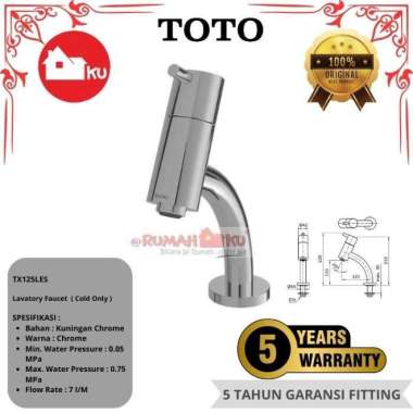KRAN WASTAFEL MEJA TOTO TX125LES (COLD ONLY)