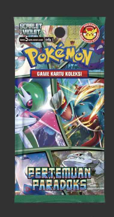 Kartu Pokemon PERTEMUAN PARADOKS Indonesia Booster Pack Box SV4S TCG Booster Pack