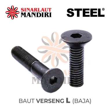 Baut Verseng L Baja / JFL / Nex Socket Countersunk Bolt M 5 x 60