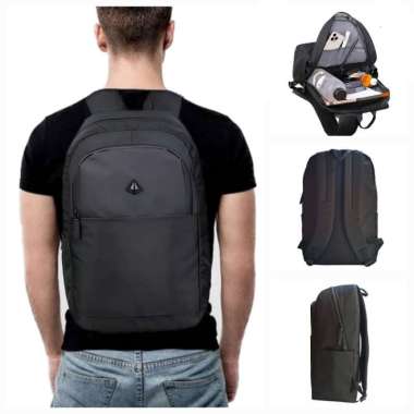 Tas Alto original Tas ransel sekolah anak laki laki dewasa Sd Smp Sma - Loreng 74943 Hitam 71542