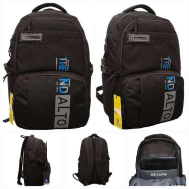 Tas Alto original Tas ransel sekolah anak laki laki dewasa Sd Smp Sma - Loreng 74943 Hitam 75757