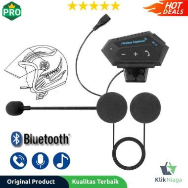 Alat Intercom Headset Bluetooth Helm Motor Wireless - BT-12 Vnetphone Best Quality