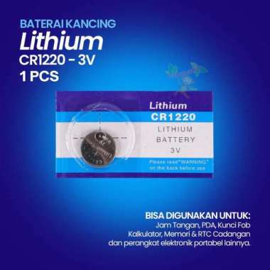 BATERAI KANCING LITHIUM 3V BATTERY MOTHERBOARD CMOS JAM TANGAN KALKULATOR MEMORI KOMPUTER LAPTOP CR1