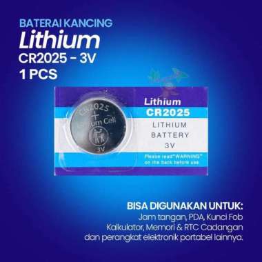 BATERAI KANCING LITHIUM 3V BATTERY MOTHERBOARD CMOS JAM TANGAN KALKULATOR MEMORI KOMPUTER LAPTOP CR1