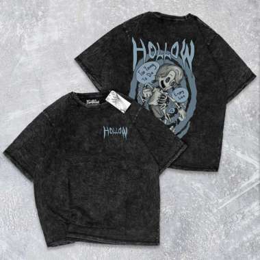 FORTKLASS OVERSIZE T-SHIRT WASH / BAJU KAOS OVERSIZE WASH PRIA DISTRO / SNOW WASH MIX HOLLOW M