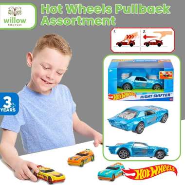 Mainan Anak - Hot Wheels Pullback Asst