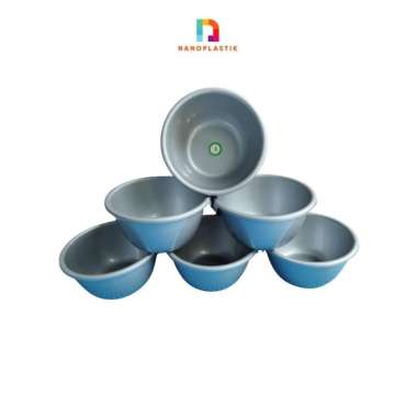 BASKOM ABU 8 INCH KECIL MINI JERMAN BASIN EMBER TEMPAT AIR KOBOKAN