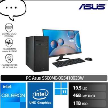 PC Desktop ASUS S500MC Intel Celeron G5905 With 19 inch Monitor