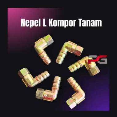 Nepel Kompor Gas / Sambungan Selang Kompor Gas Tanam L