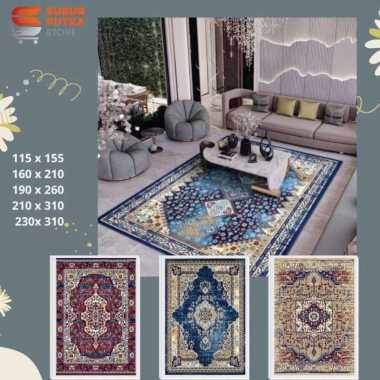 AURORA - KARPET PERMADANI AURORA SIZE 230 X 310 CM VARIAN A MOTIF (ANTI SLIP) Random