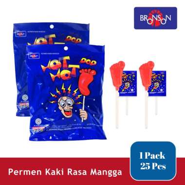 Hot Hot Pop Permen Lolli Kaki Rasa Mangga
