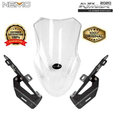 Windshield / Visor NEMO type Gladiator for Yamaha Nmax New 2020 Putih