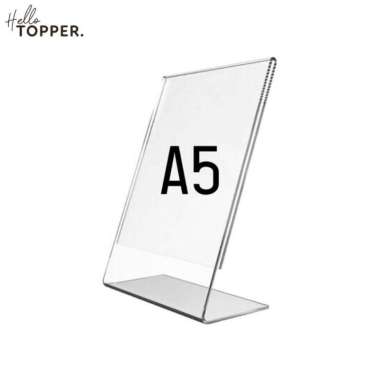 Akrilik Tempat Brosur A5 / Acrylic Tent Card Holder Stand A5