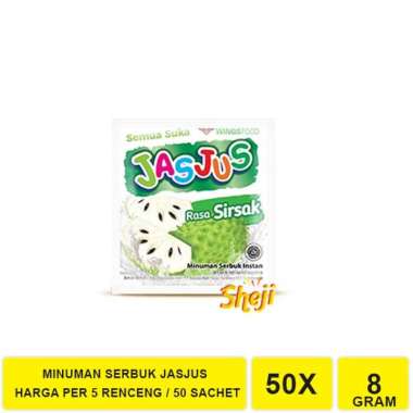 5 RENCENG / 50 SACHET JASJUS MINUMAN INSTAN SERBUK ANEKA RASA JASJUS SIRSAK - 5 RENCENG