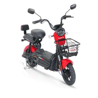 Viar Akasha1 Sepeda Listrik [OTR Jabodetabekser] Merah Jakarta