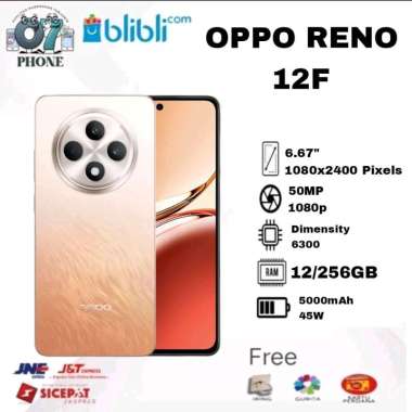 OPPO RENO 12F 5G RAM 12/256GB & 12/512GB SMARTPHONE GARANSI RESMI 12/256GB Amber Orange