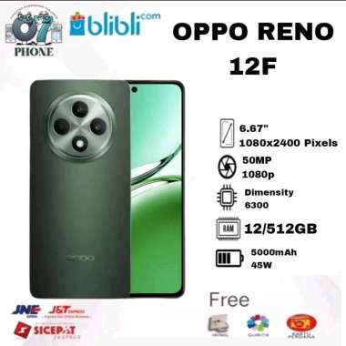 OPPO RENO 12F 5G RAM 12/256GB & 12/512GB SMARTPHONE GARANSI RESMI 12/512GB Amber Orange