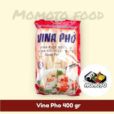 Vina Pho Rice Noodle / Kwetiau Vietnam / Mie Beras 400 gram PHO putih