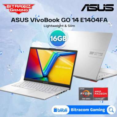Laptop Asus E1404FA-FHD55_AMD Ryzen 5-7520U Ram 16GB Silver