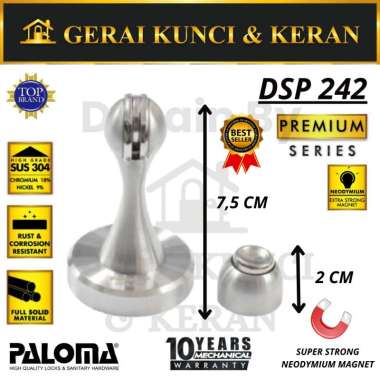 PALOMA DSP DoorStop Stopper Magnet Dinding Penahan Pintu Stainless DSP242 SSS