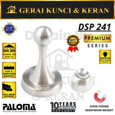 PALOMA DSP DoorStop Stopper Magnet Dinding Penahan Pintu Stainless DSP241 SSS