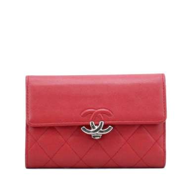 Chanel Wallet Caviar Half Coco Folding Metalasse I15319C