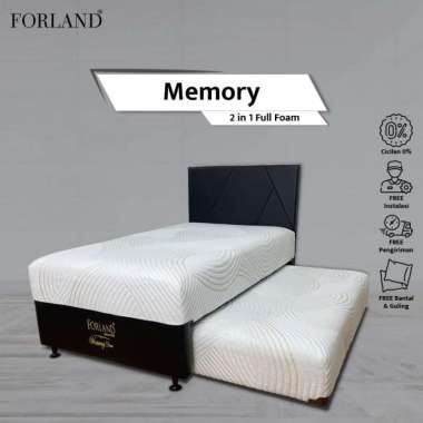 Forland Memory Kasur Full Memory Foam 2 in 1 Fullset 100 x 200
