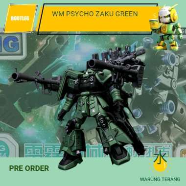 Psycho Zaku thunderbolt green version WM plastic model kit HG 1/144